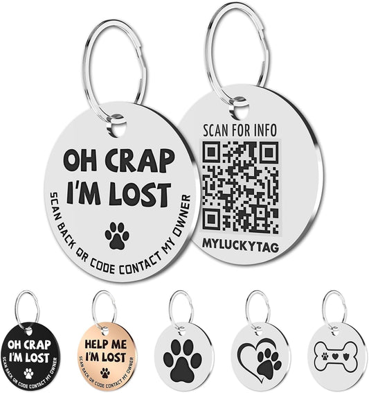 Étiquettes pour animaux avec code QR : alertes e-mail instantanées et profils en ligne