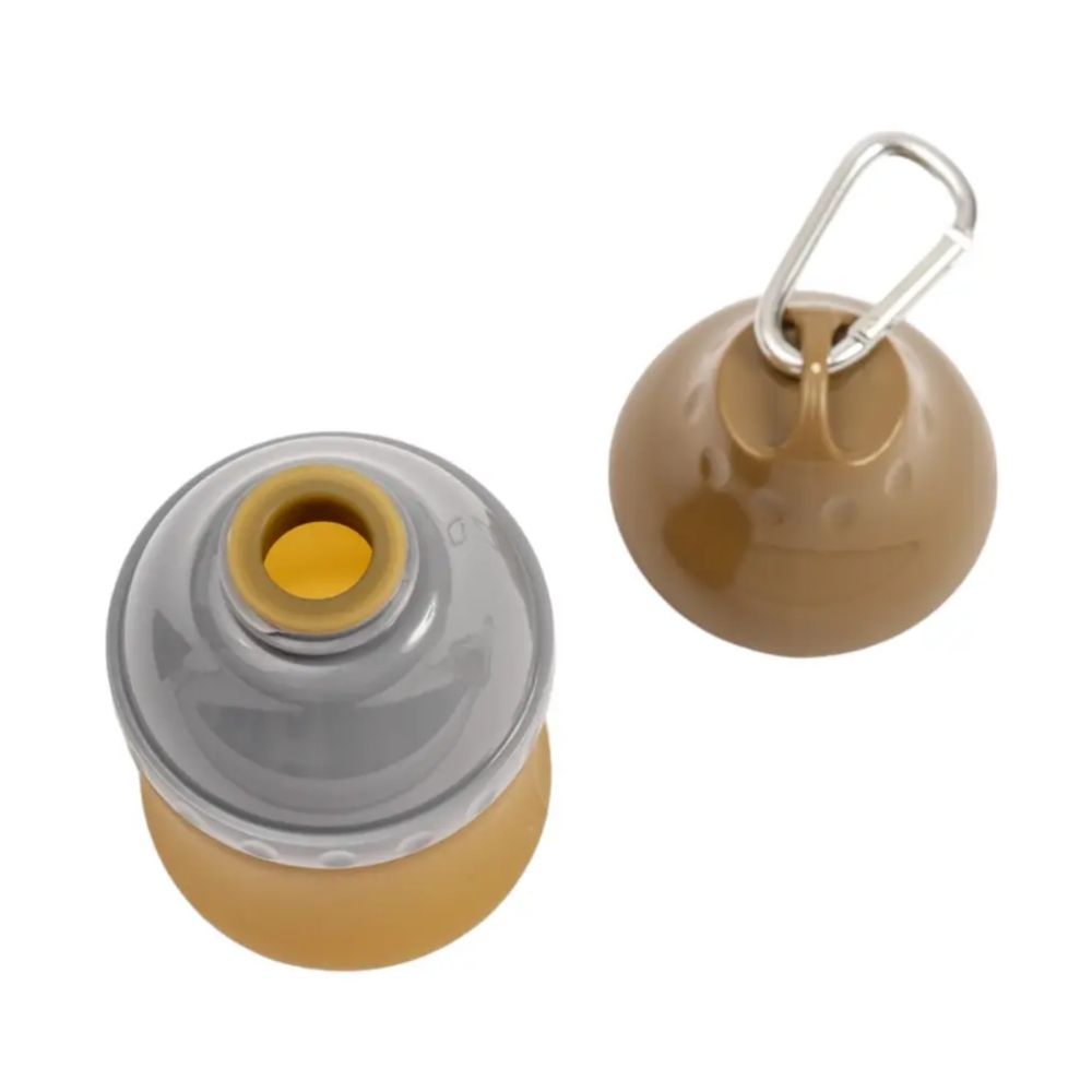 Gourde de voyage en silicone pour chiens – Étanche, portable et pliable – Verte / 473 ml