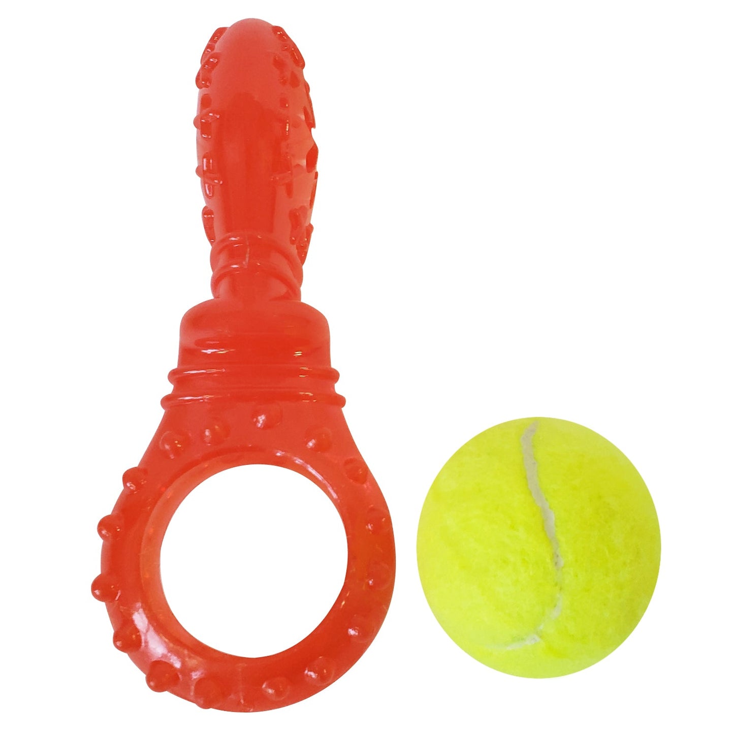 Jouet à mâcher interactif pour chien en TPR avec couineur amovible et remplissage de friandises