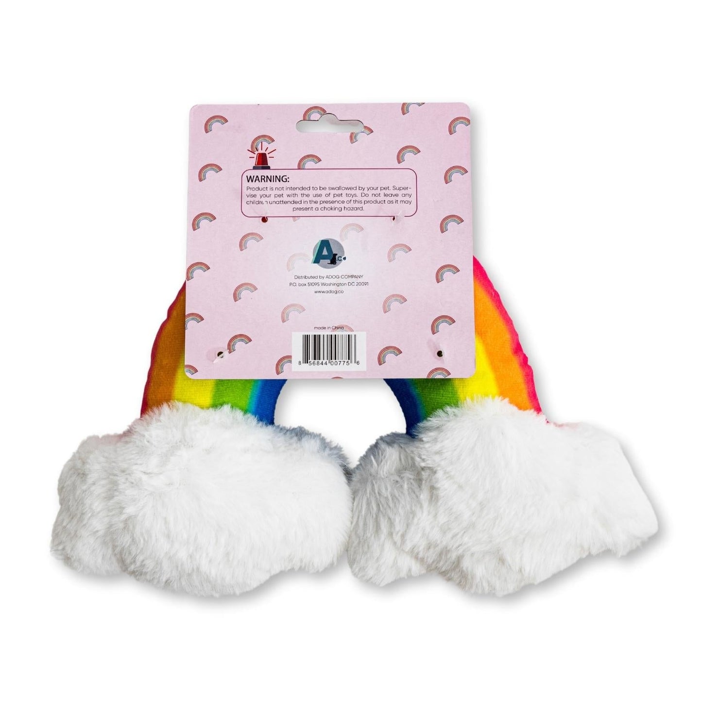 Peluche pour chien Arc-en-ciel Enchanté Magique avec Couineur et Papier Crêpé