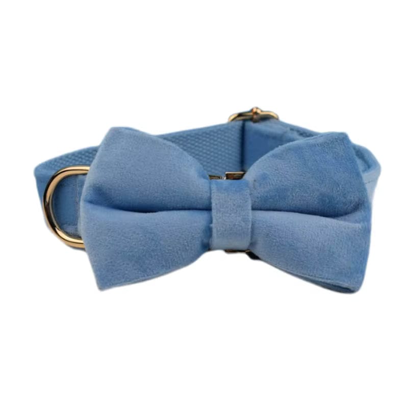 Ensemble classique personnalisé en velours bleu