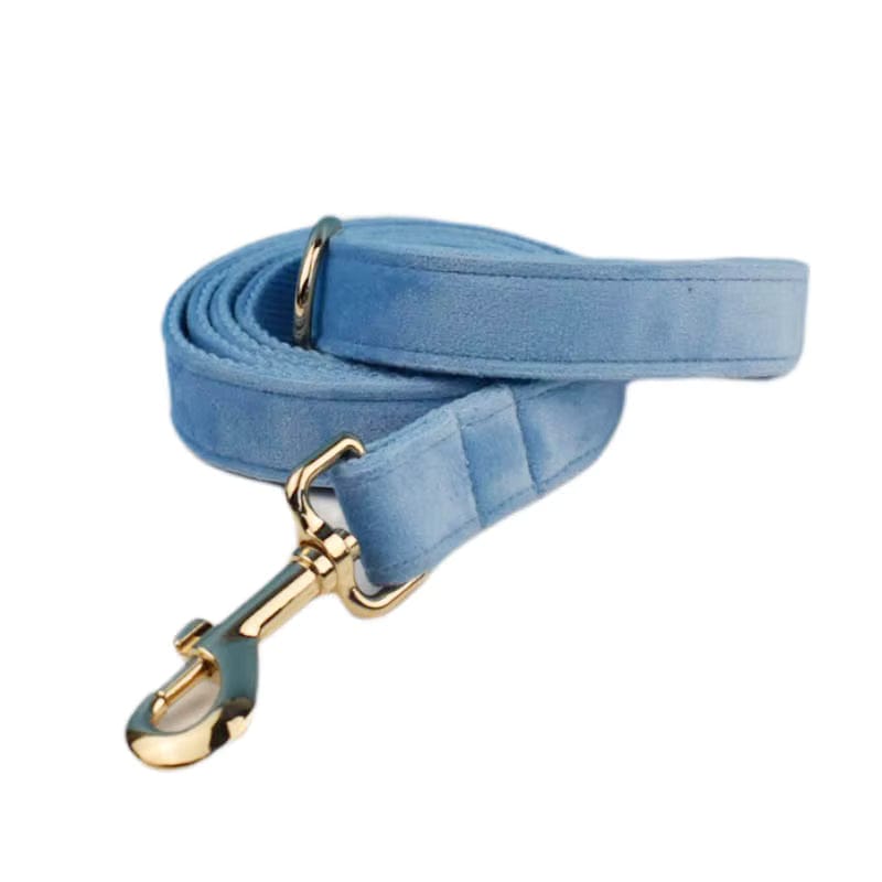 Ensemble classique personnalisé en velours bleu
