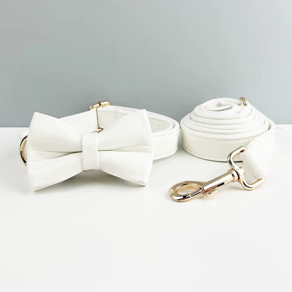 Conjunto clásico de cuero blanco personalizado