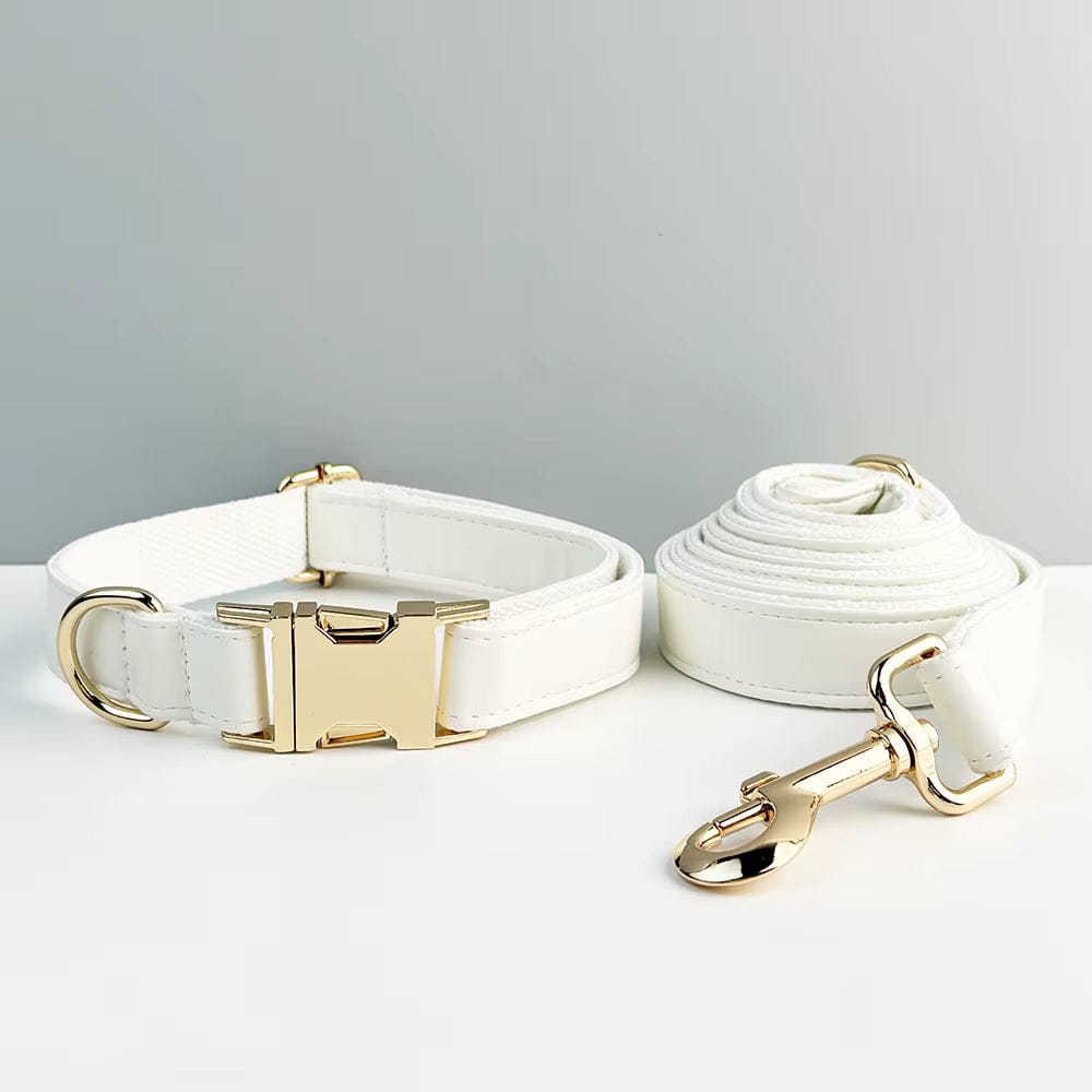Conjunto clásico de cuero blanco personalizado