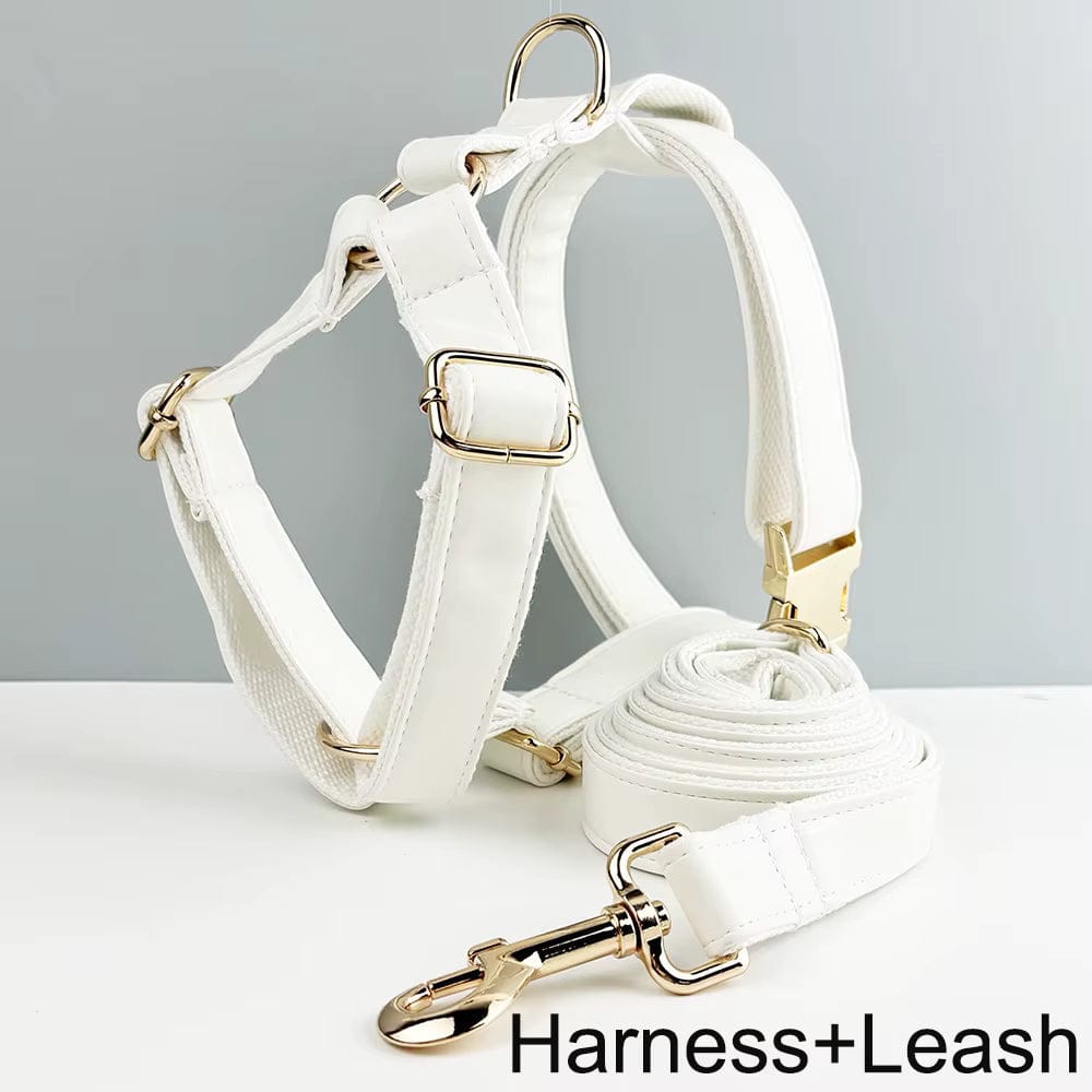 Conjunto clásico de cuero blanco personalizado