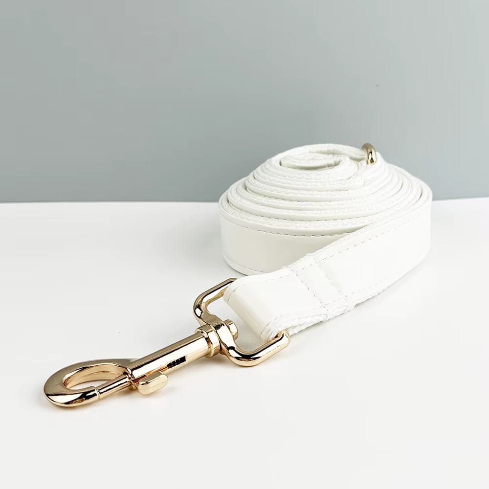 Conjunto clásico de cuero blanco personalizado