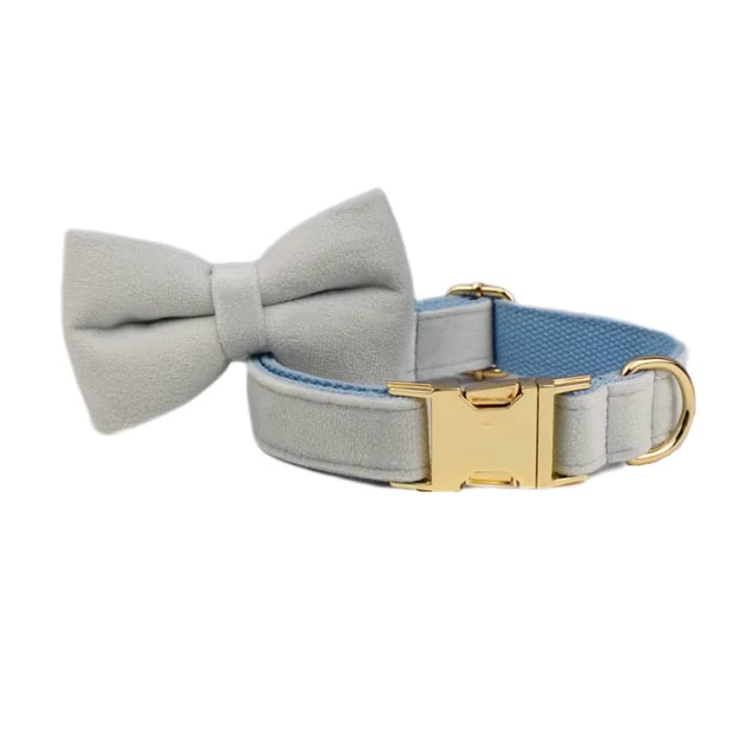 Ensemble classique personnalisé en velours bleu clair