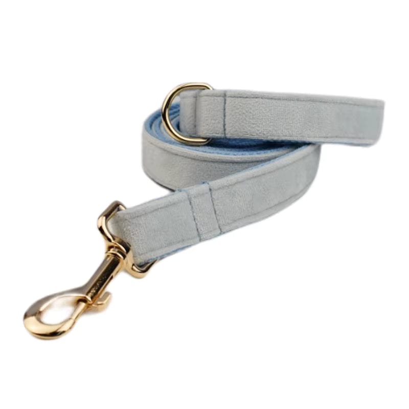 Ensemble classique personnalisé en velours bleu clair