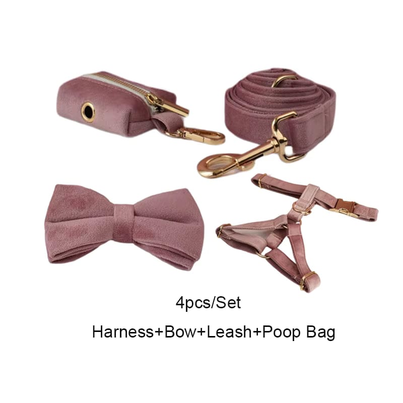 Conjunto clásico de terciopelo morado claro personalizado