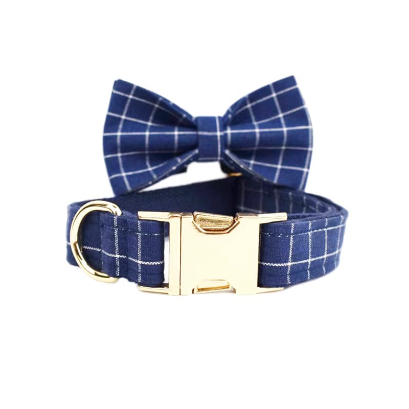 Conjunto clásico de cuadros azul oscuro personalizado