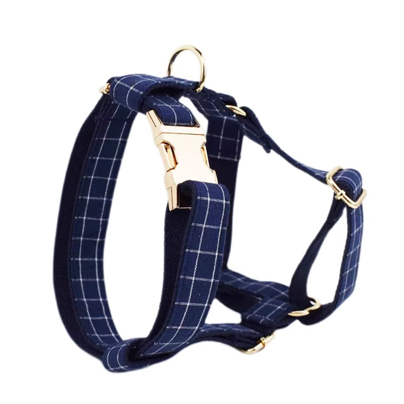 Conjunto clásico de cuadros azul oscuro personalizado