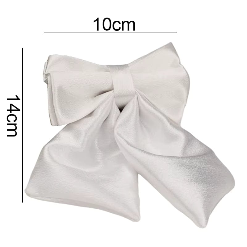 Ensemble classique personnalisé en satin blanc pur pour mariage