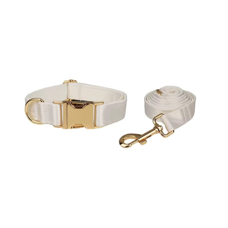 Ensemble classique personnalisé en satin blanc pur pour mariage