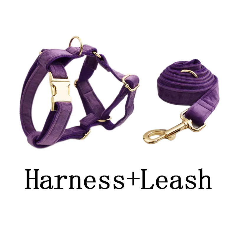 Ensemble classique personnalisé en velours violet