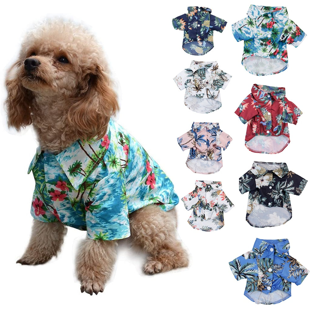 Camisas hawaianas para mascotas