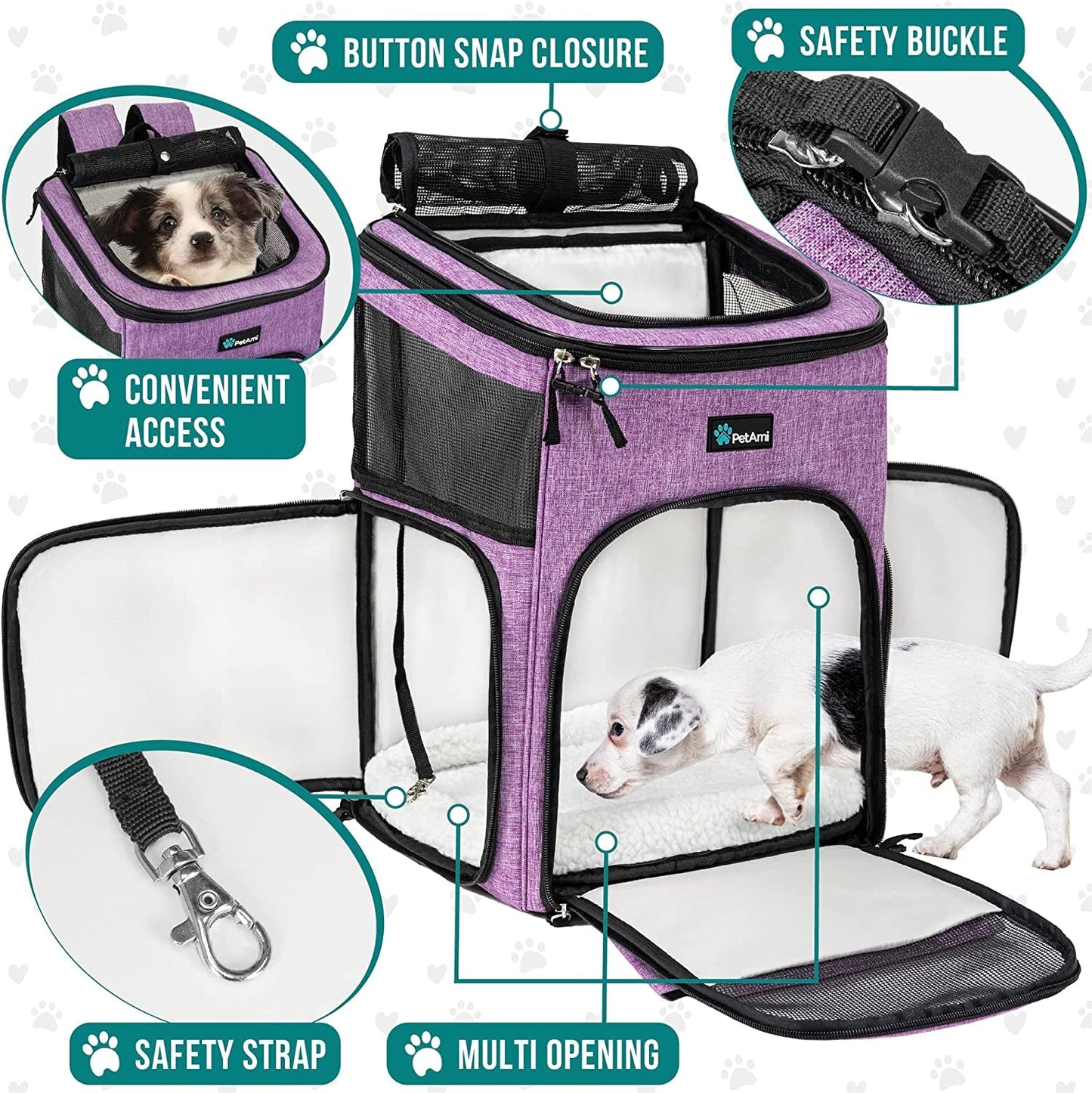 Mochila transportadora para perros y gatos
