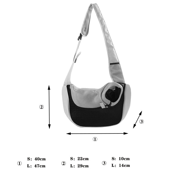 Bolsa de transporte transpirable para mascotas