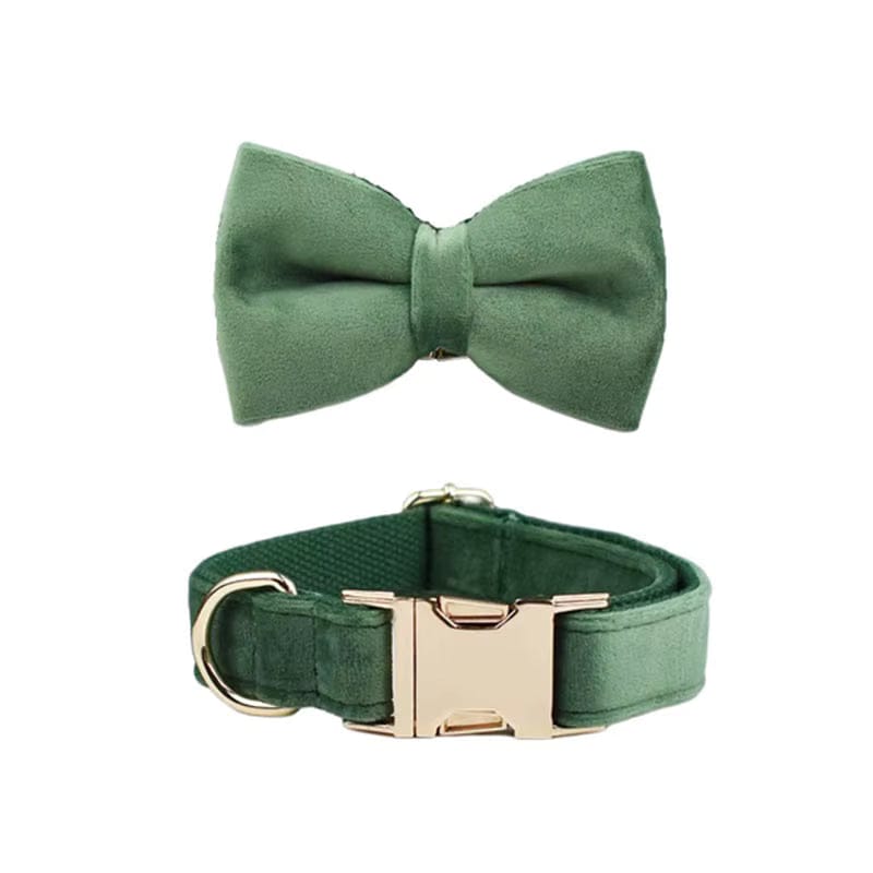 Ensemble classique personnalisé en velours vert forêt