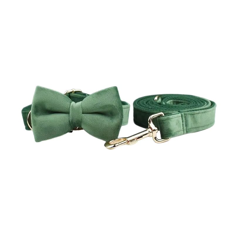 Ensemble classique personnalisé en velours vert forêt