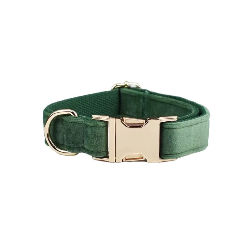 Ensemble classique personnalisé en velours vert forêt