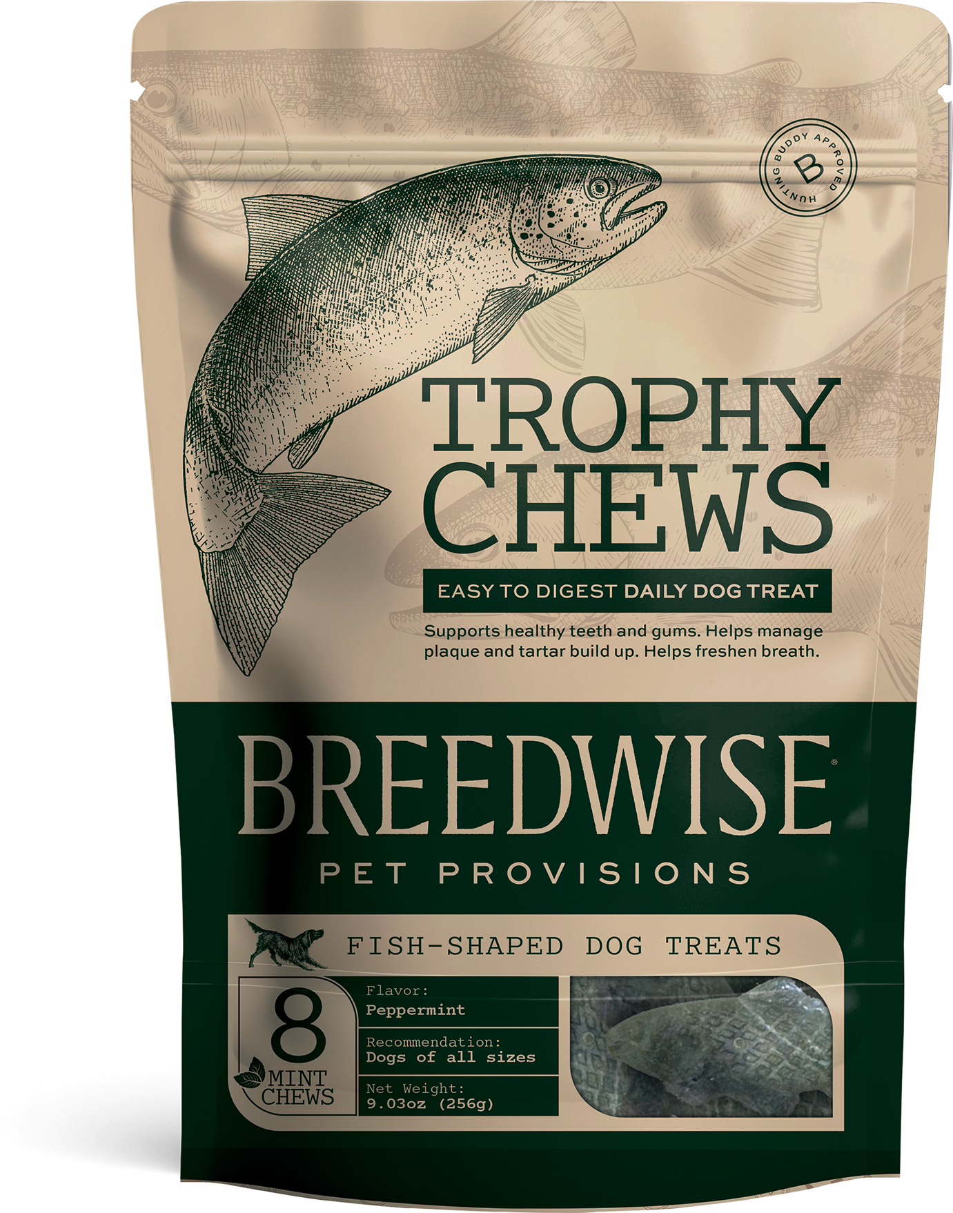 Trophy Chews™ Golosinas dentales con forma de pez