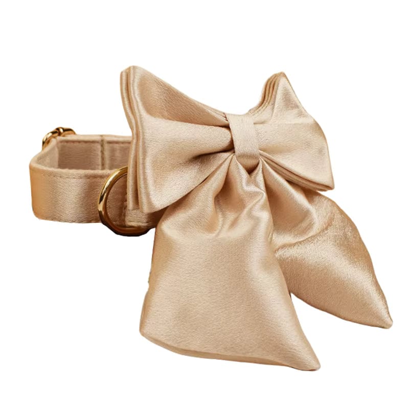 Ensemble de mariage classique personnalisé en satin doré