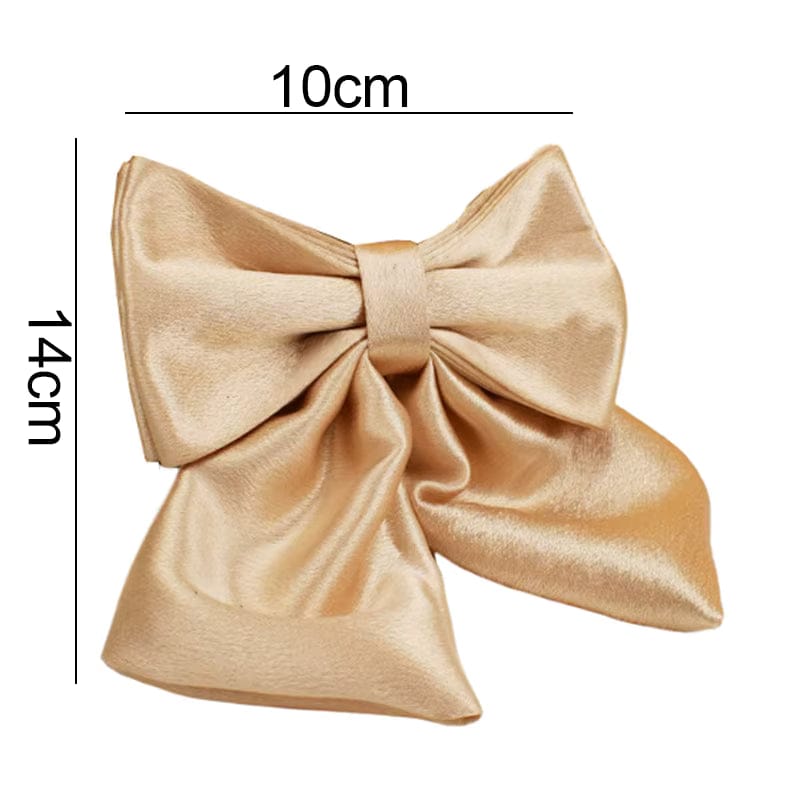 Ensemble de mariage classique personnalisé en satin doré