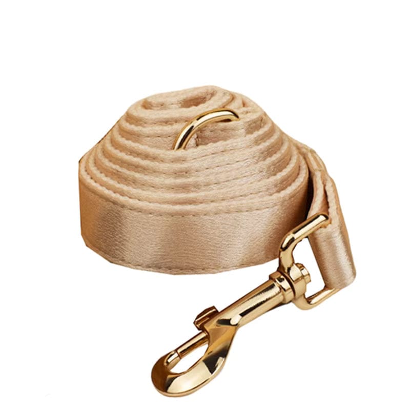 Ensemble de mariage classique personnalisé en satin doré