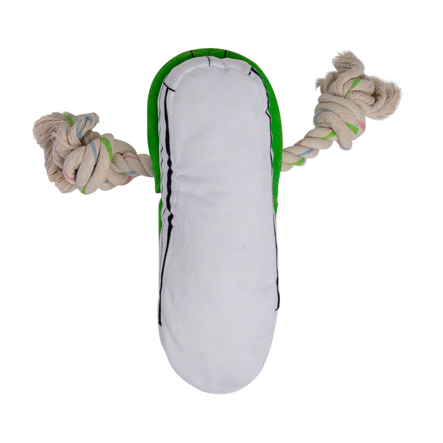 Juguete de peluche para perro con chirrido y confort, con compartimento para premios, seguro y duradero, color verde