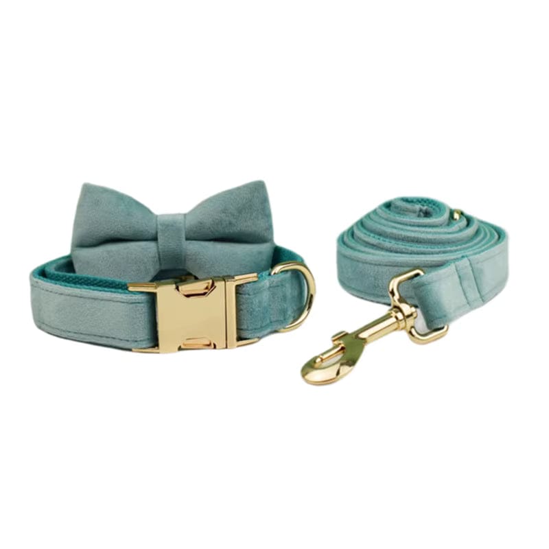 Ensemble classique personnalisé en velours vert