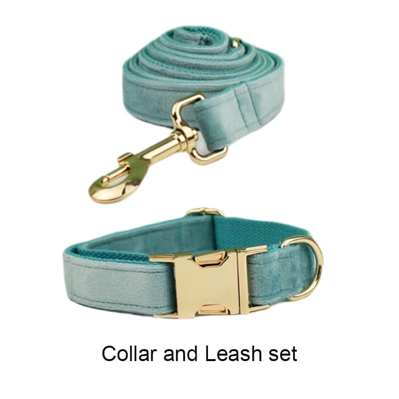 Ensemble classique personnalisé en velours vert