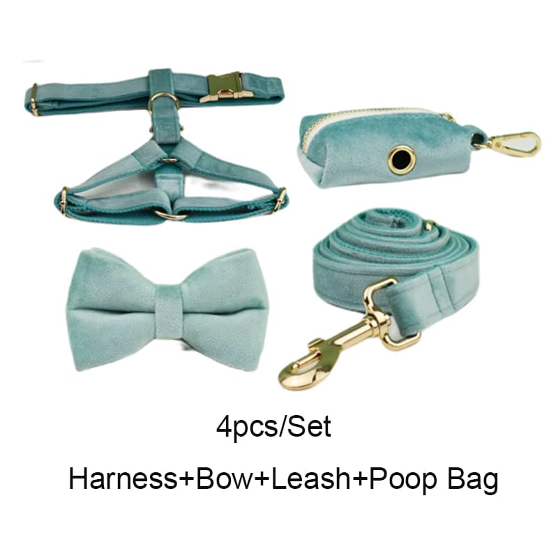 Ensemble classique personnalisé en velours vert