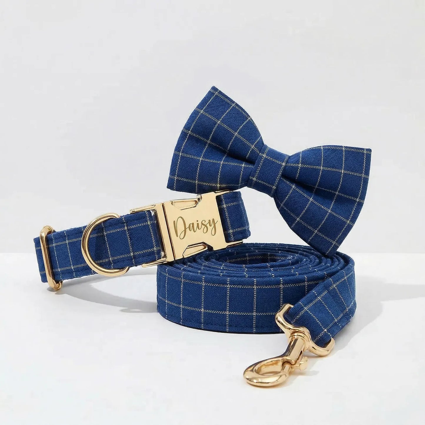 Conjunto clásico de cuadros azul oscuro personalizado