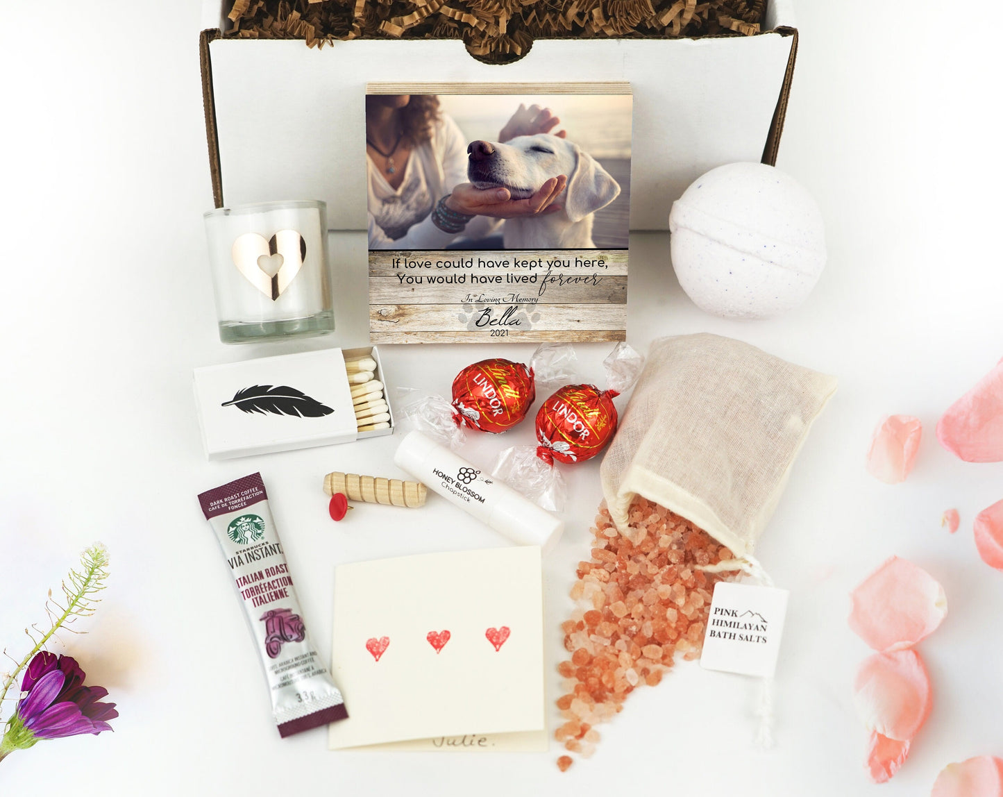 Personalized Pet Memorial Printed 4" or 6" - Wood Photo Block - Dog Loss Gift - Dog Memorial Frame - Pet Loss Gift Dog - Pet Memorial