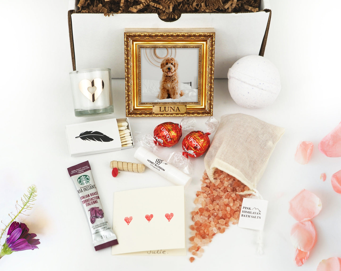 Personalized Gold Frame Style Pet Memorial 4" or 6" - NOT REAL GOLD Frame - Photo Print on Wood - Dog Memorial Frame - Pet Memorial