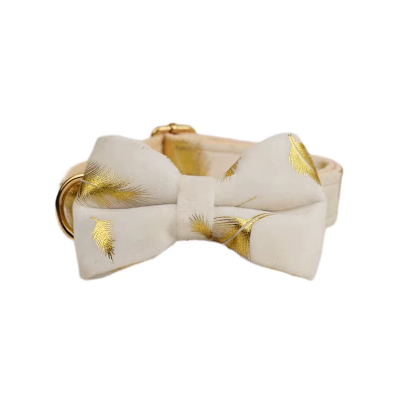 Conjunto clásico de terciopelo con hoja de oro y marfil personalizado