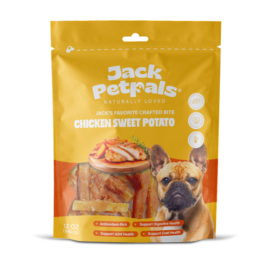 Friandises pour chiens Jack PetPals Crafted Bite au poulet et à la patate douce (340 g)