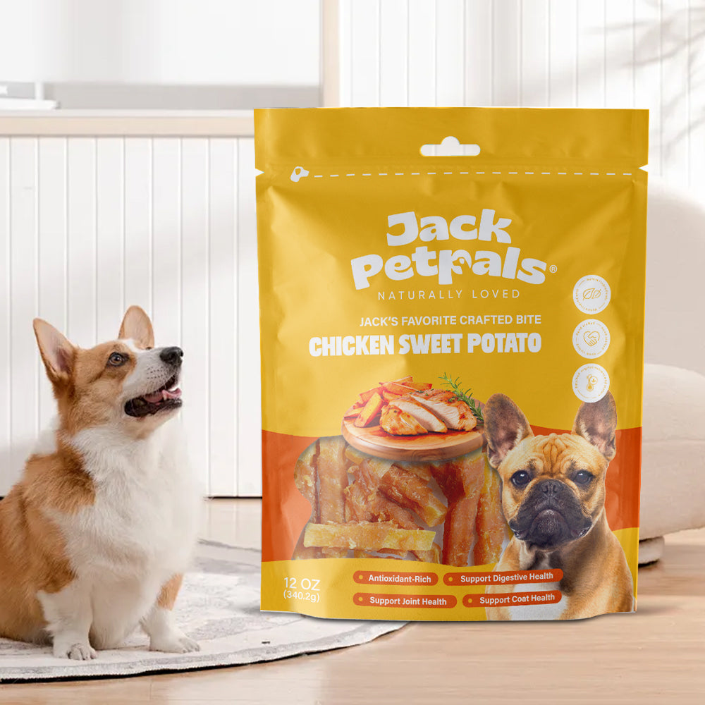 Friandises pour chiens Jack PetPals Crafted Bite au poulet et à la patate douce (340 g)