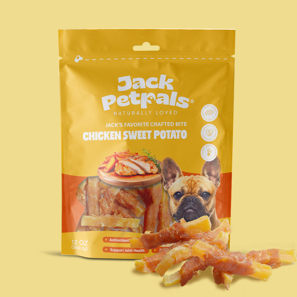 Friandises pour chiens Jack PetPals Crafted Bite au poulet et à la patate douce (340 g)