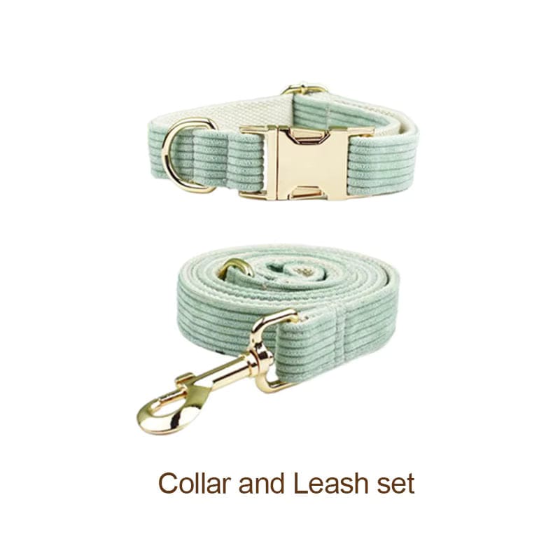 Conjunto clásico de pana verde claro personalizado