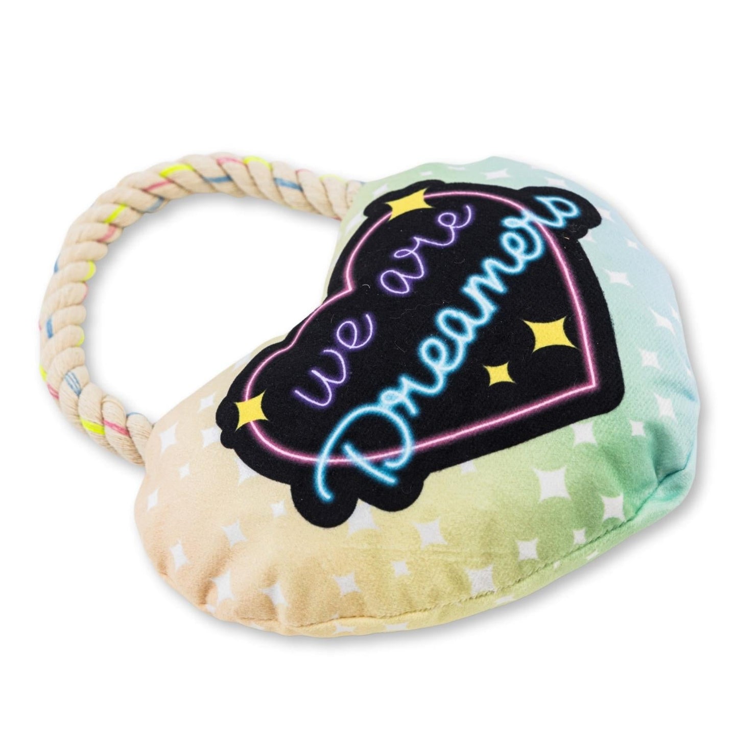 Peluche Cœur pour Chien – avec couineur et papier froissé pour des heures de jeu amusantes 