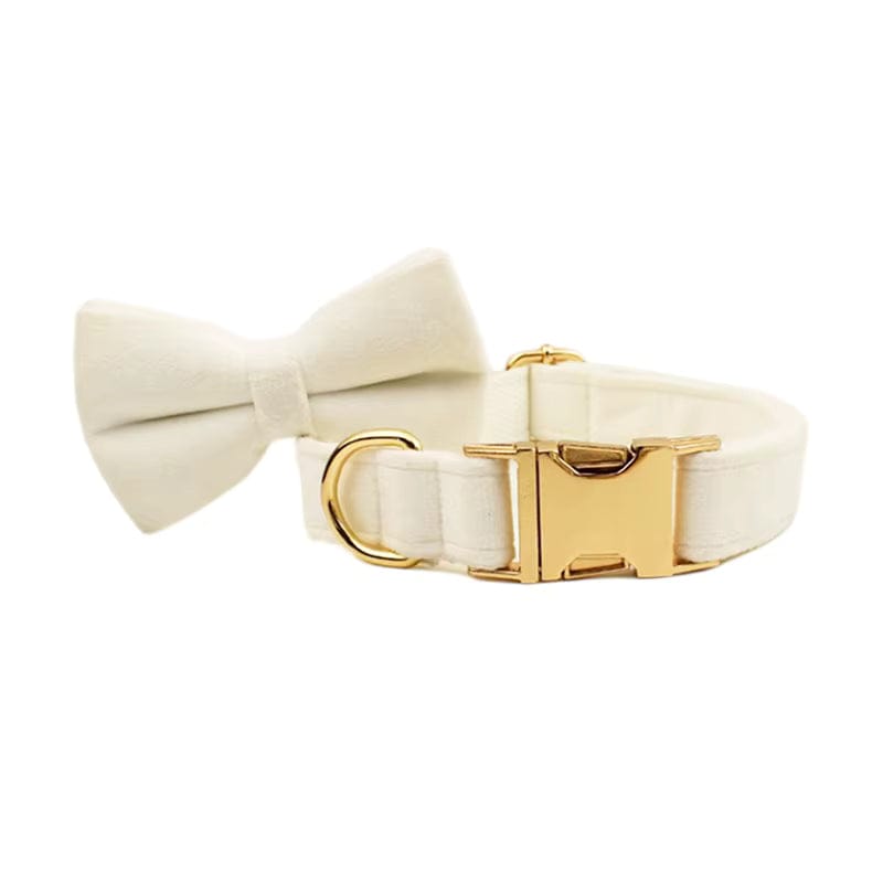 Ensemble classique personnalisé en velours blanc laiteux