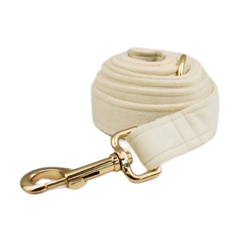 Ensemble classique personnalisé en velours blanc laiteux