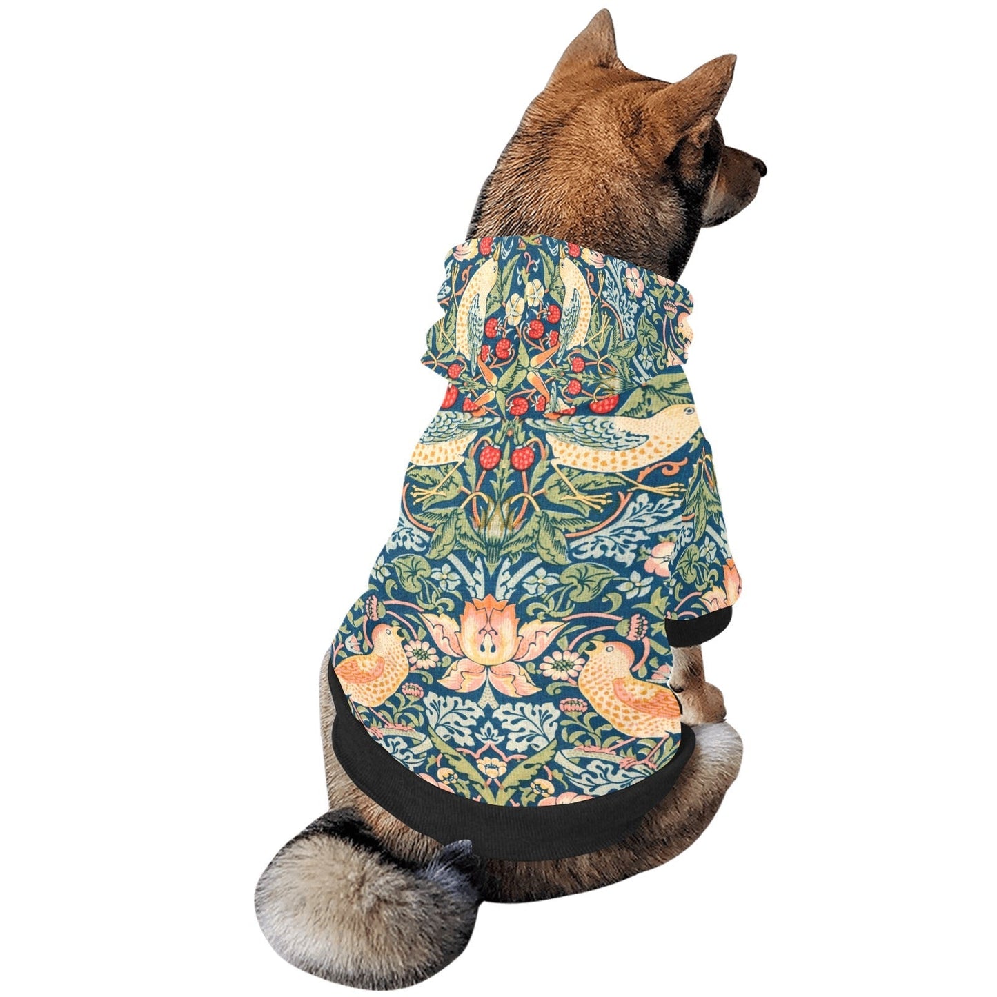Morris Strawberry Thief Button Hoodie
