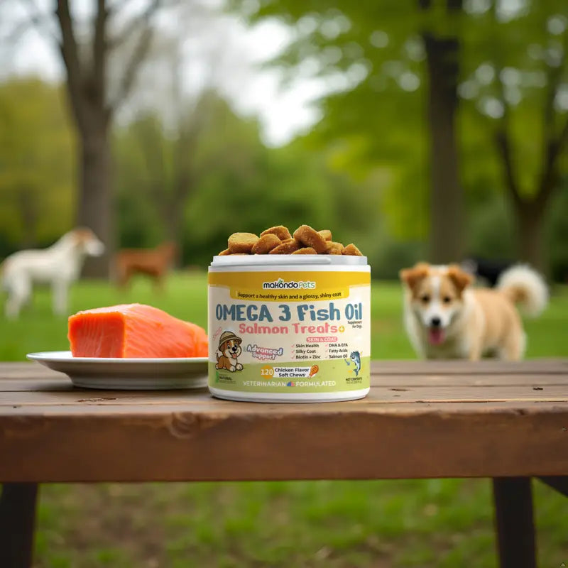 Omega 3 para perros - Aceite de salmón - 120 comprimidos masticables blandos