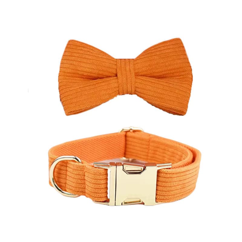 Conjunto clásico de pana naranja personalizado