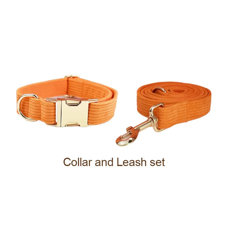 Conjunto clásico de pana naranja personalizado