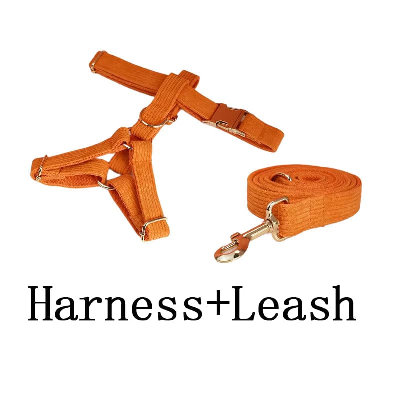 Conjunto clásico de pana naranja personalizado
