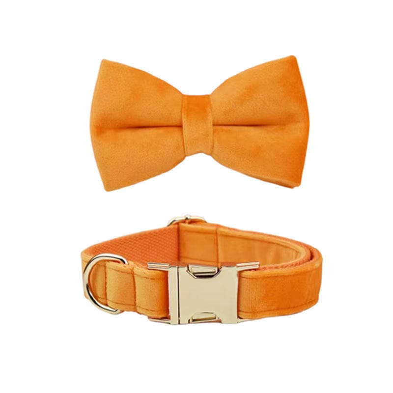 Ensemble classique personnalisé en velours orange
