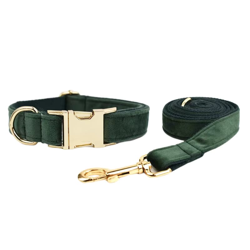 Ensemble classique personnalisé en velours vert foncé